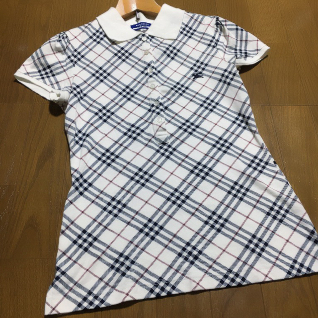 BURBERRY(バーバリー)の美品 BURBERRY BLUE LABEL チェックトップス レディースのトップス(カットソー(半袖/袖なし))の商品写真