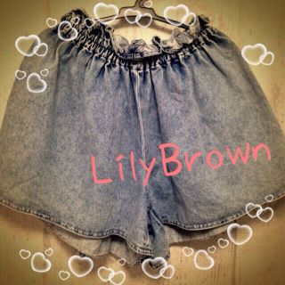 リリーブラウン(Lily Brown)のリリーブラウン☆デニムキュロット(キュロット)