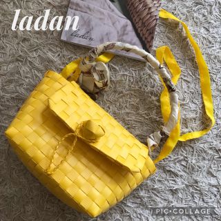 ★1枚限りベトナムバイヤー直接買付★ladanハンドメイド プラバッグ イエロー(ハンドバッグ)