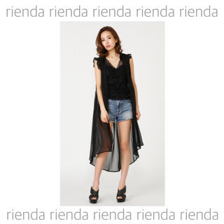 リエンダ(rienda)のrienda / シフォンフリルジレ(その他)
