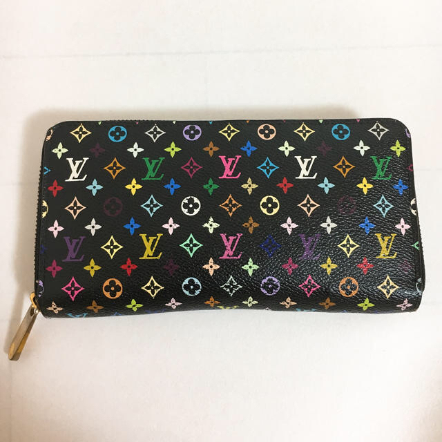 LOUIS VUITTON(ルイヴィトン)の本物‼︎‼︎ルイヴィトン マルチカラー長財布ジッピー黒☆ レディースのファッション小物(財布)の商品写真