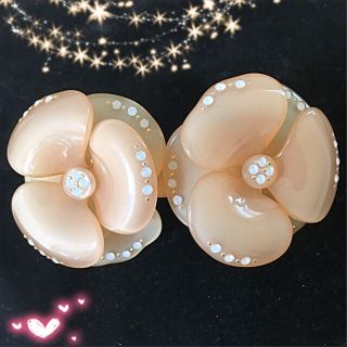 アレクサンドルドゥパリ 双子カメリア バレッタ 超美品