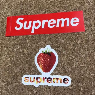 シュプリーム(Supreme)の早い者勝ち☆二枚セット☆supreme☆ステッカー(ノベルティグッズ)