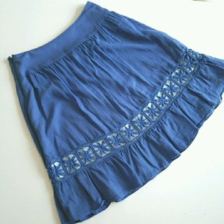 ホコモモラ(Jocomomola)のひろみさま専用  スカート ブルー 42  ｼﾋﾞﾗ  sybilla(ひざ丈スカート)