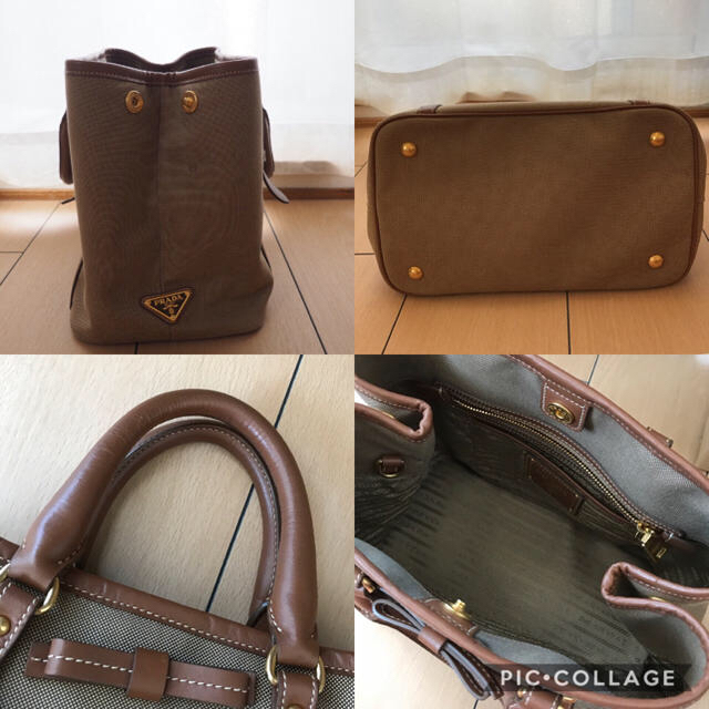 PRADA(プラダ)の*値下げ* プラダ ロゴジャガード トート バッグ 美品 Prada  レディースのバッグ(トートバッグ)の商品写真