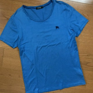 バーバリー(BURBERRY)のBURBERRY BLACK LABEL 半袖クルーネックTシャツ ブルー3(Tシャツ/カットソー(半袖/袖なし))