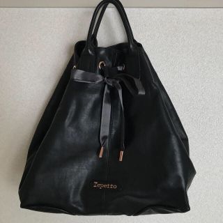 レペット(repetto)のRepetto  レペット アラベスク レザートートバッグ 黒(トートバッグ)