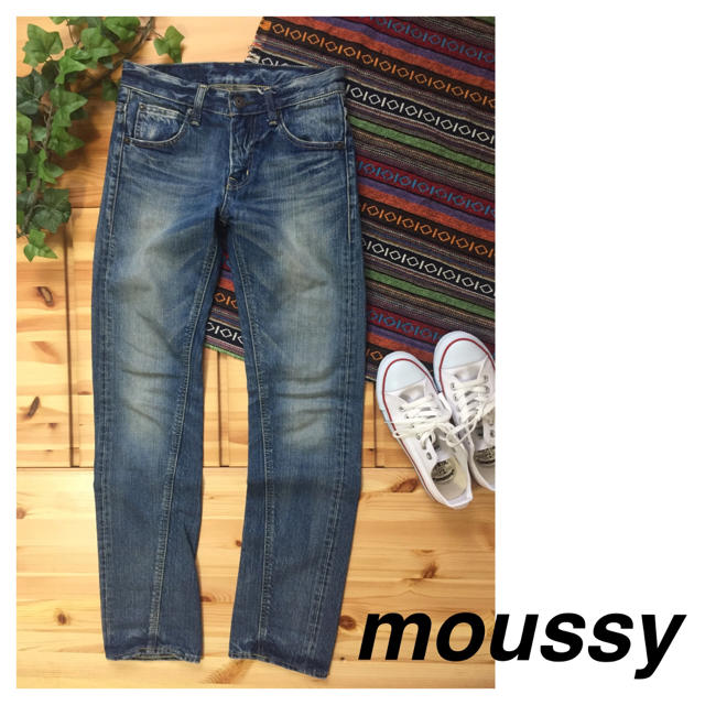 moussy(マウジー)のmoussy vintage ボーイズデニム 23-24 レディースのパンツ(デニム/ジーンズ)の商品写真