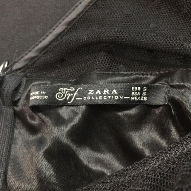 ZARA(ザラ)のZARA黒ワンピースドレス レディースのフォーマル/ドレス(ミニドレス)の商品写真