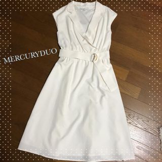 マーキュリーデュオ(MERCURYDUO)のMERCURYDUO カシュクールミディワンピース(ひざ丈ワンピース)