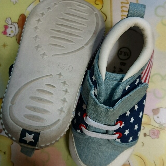 15㌢スニーカー キッズ/ベビー/マタニティのキッズ靴/シューズ(15cm~)(スニーカー)の商品写真