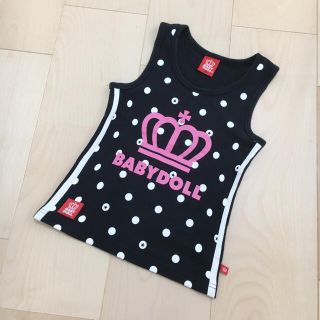 ベビードール(BABYDOLL)のBABY DOLL♡デカロゴ♡王冠♡ドットスター♡cuteタンクトップ100(Tシャツ/カットソー)