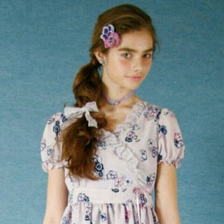 ミルク(MILK)の新品 MILK【パンジーセット】♡パンジードレス＆パンジーヘアピン♡(ひざ丈ワンピース)