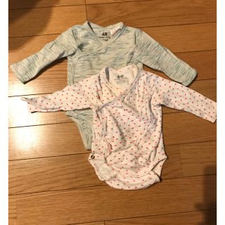 エイチアンドエム(H&M)のH&M BABY 56cmサイズ ロンパース 2点セット(ロンパース)