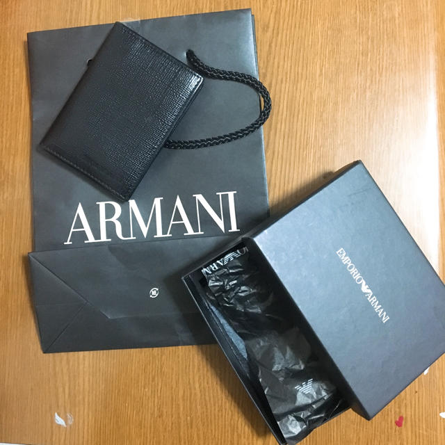 Emporio Armani(エンポリオアルマーニ)のエンポリオ アルマーニ 名刺 カードケース 最終値下げ メンズのファッション小物(名刺入れ/定期入れ)の商品写真