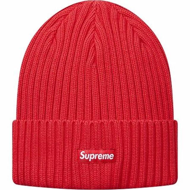 Supreme(シュプリーム)のSupreme Overdyed Ribbed Beanie　Red 17ss メンズの帽子(ニット帽/ビーニー)の商品写真