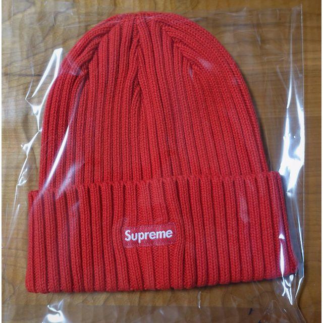 Supreme(シュプリーム)のSupreme Overdyed Ribbed Beanie　Red 17ss メンズの帽子(ニット帽/ビーニー)の商品写真