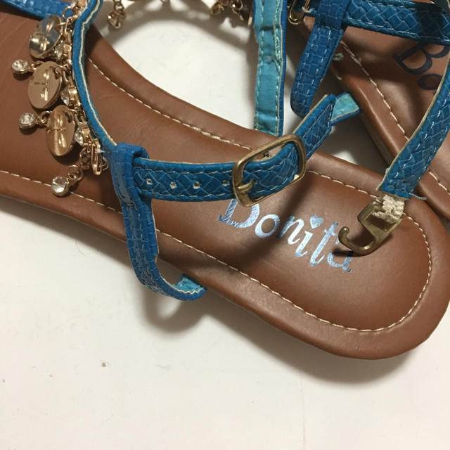 BONITA(ボニータ)のボニータ ターコイズサンダル サイズ:L レディースの靴/シューズ(サンダル)の商品写真