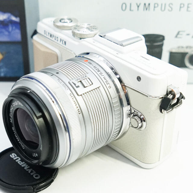 高級素材使用ブランド OLYMPUS - E-PL7人気のホワイト♪ ☆Wi-Fi、自