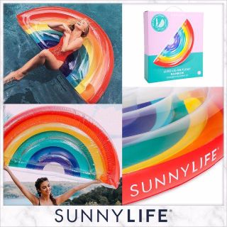 【新品】大人気のSUNNYLIFE レインボーフロート★浮き輪(その他)