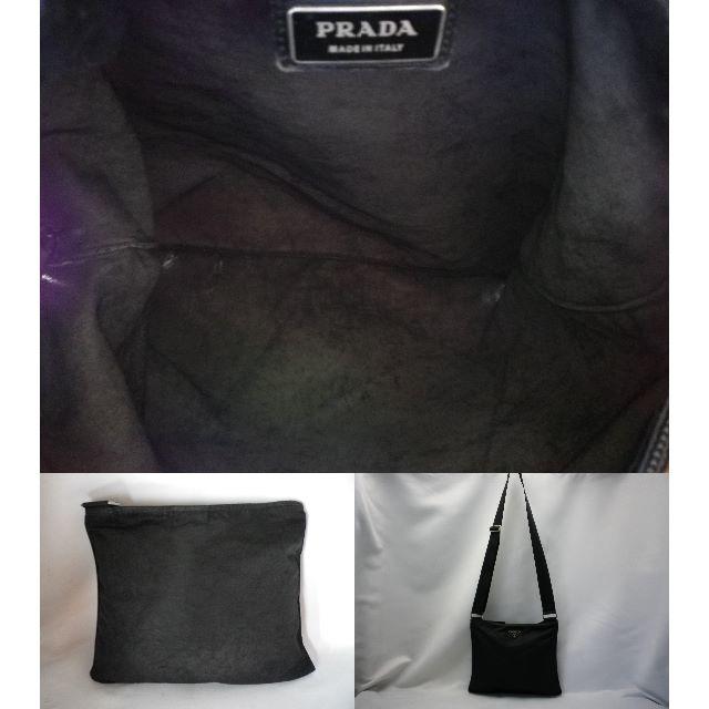 PRADA(プラダ)のB1684)PRADA プラダ ショルダー バッグ ナイロン ブラック 斜め掛け メンズのバッグ(ショルダーバッグ)の商品写真