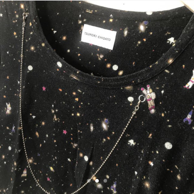 TSUMORI CHISATO(ツモリチサト)のツモリチサト 宇宙柄 長袖Ｔシャツ レディースのトップス(Tシャツ(長袖/七分))の商品写真