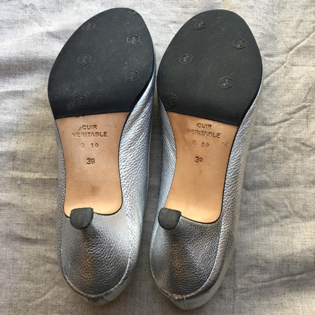 repetto(レペット)のレペット ジゼル repetto GISELE 39 シルバー 銀 レディースの靴/シューズ(バレエシューズ)の商品写真