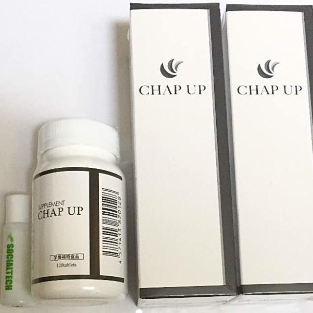 チャップアップ CHAP UP 育毛剤2本 サプリ アロエエキス(新品未開封
