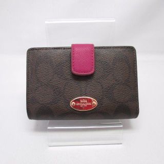 コーチ(COACH)の【正規品・鑑定済】美品　F53562　コーチ　COACH　シグネチャー　 財布(財布)