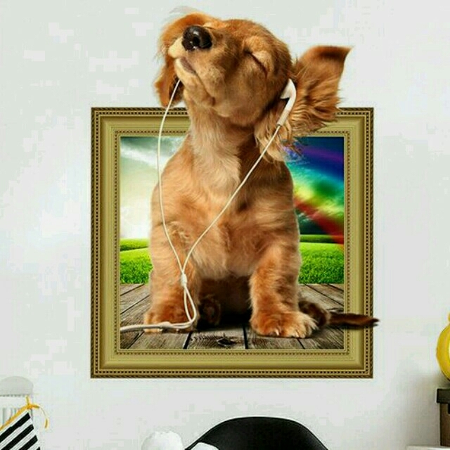 ミニチュアダックス3dウォールステッカー 犬可愛い壁シールの通販 By リリカル S Shop ラクマ