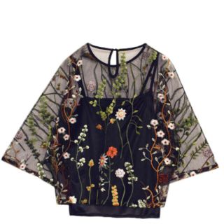 アメリヴィンテージ(Ameri VINTAGE)のAmeri VINTAGE AMERIA SEE THROUGH TOP(シャツ/ブラウス(半袖/袖なし))