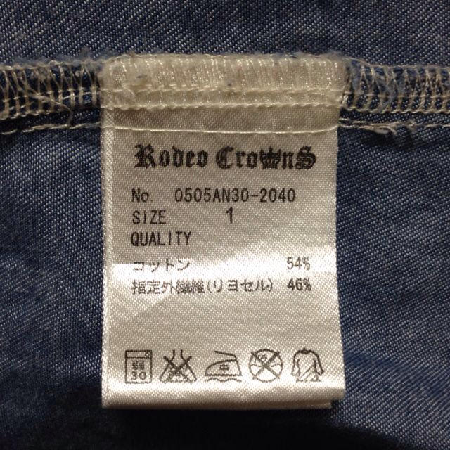 RODEO CROWNS(ロデオクラウンズ)のRodeo#デニムシャツ#ワンピ レディースのワンピース(ひざ丈ワンピース)の商品写真