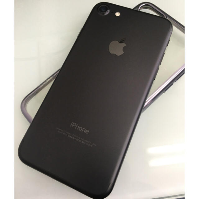 【別倉庫からの配送】 Apple - ブラック傷なし 128GB 値下げ！SIMフリーiPhone7 スマートフォン本体