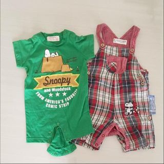 スヌーピー(SNOOPY)の♡可愛いロンパース4枚セット♡まとめ売り！(ロンパース)