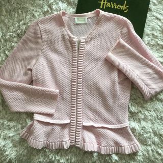 ハロッズ(Harrods)の【ハロッズ美品】ジップカーディガン(カーディガン)