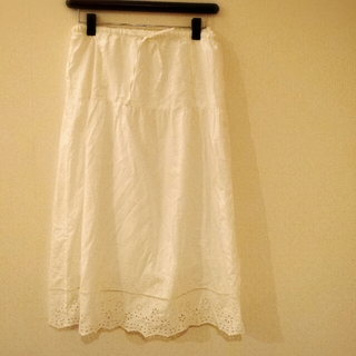 サマンサモスモス(SM2)のペチコート付きレーススカート(ひざ丈スカート)
