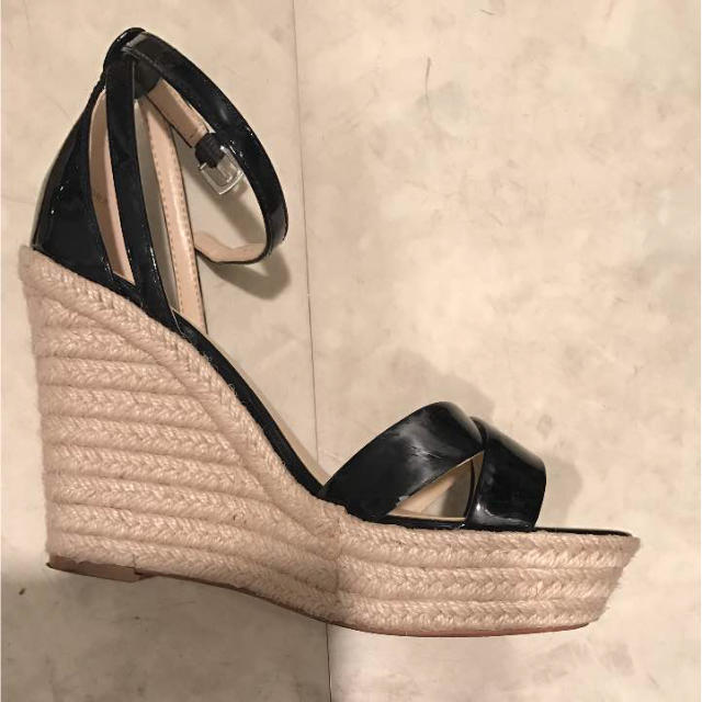 NINE WEST(ナインウエスト)の【美品】NINE WEST ウェッジソール サンダル レディースの靴/シューズ(サンダル)の商品写真