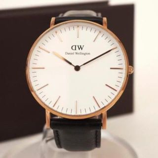 ダニエルウェリントン(Daniel Wellington)のダニエルウェリントン ホワイト文字盤 革ベルト クォーツ(腕時計)