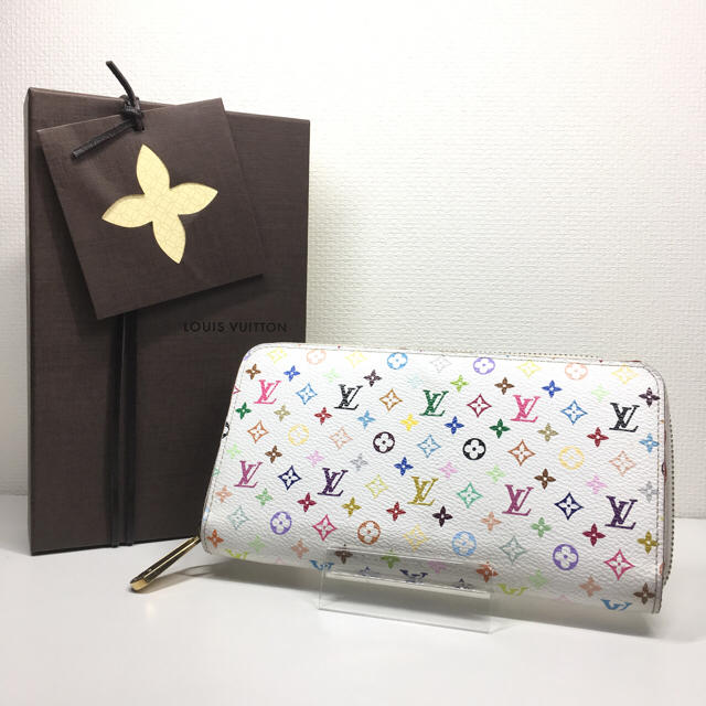 LOUIS VUITTON(ルイヴィトン)の美品 ルイヴィトン マルチカラー ジッピーウォレット 長財布 正規品 レディースのファッション小物(財布)の商品写真