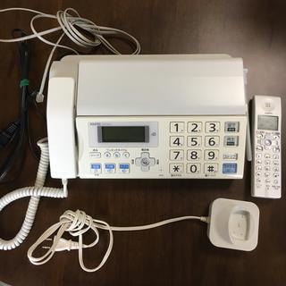 サンヨー(SANYO)の電話付きFAX（ファックス） ※子機も(電話台/ファックス台)