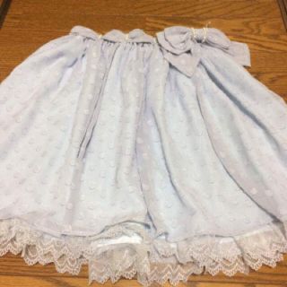 アンジェリックプリティー(Angelic Pretty)のアンジェリックプリティ シフォン ふんわり スカート 淡いブルー 送料込み(ミニスカート)