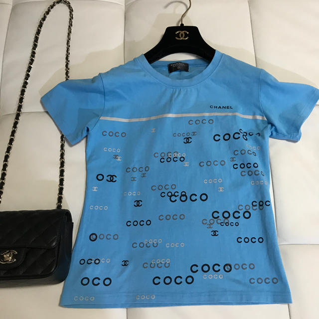 CHANEL(シャネル)のKate 様専用♡CHANEL Tシャツ ココマークいっぱい！ レディースのトップス(Tシャツ(半袖/袖なし))の商品写真