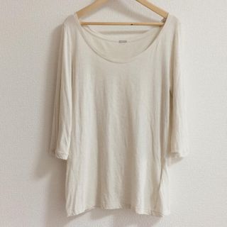 マーガレットハウエル(MARGARET HOWELL)の【美品】シルク混カットソー(カットソー(長袖/七分))