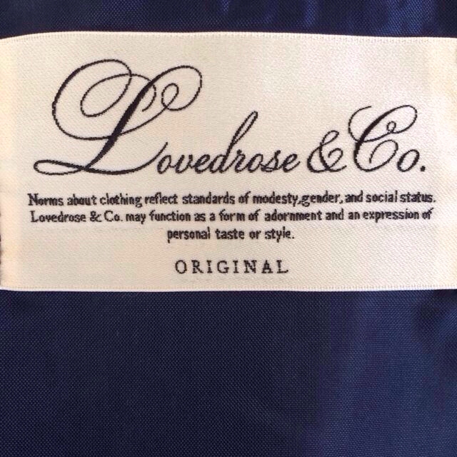 Lovedrose&Co.(ラヴドゥローズアンドコー)のLovedrose&Coワンピース レディースのワンピース(ひざ丈ワンピース)の商品写真
