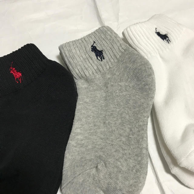 Ralph Lauren(ラルフローレン)の新品☆ラルフローレン ボーイズソックス4〜7歳用3足セット キッズ/ベビー/マタニティのこども用ファッション小物(靴下/タイツ)の商品写真