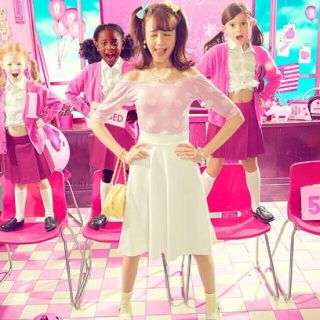 グレイル(GRL)のサーキュラースカート ( Pink )(ひざ丈スカート)