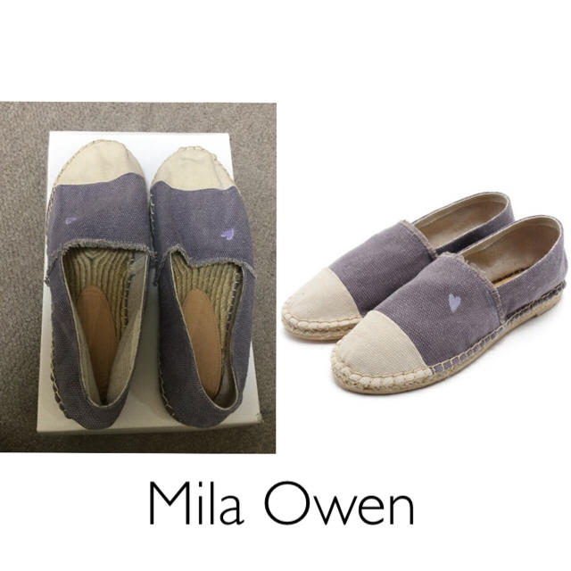 Mila Owen(ミラオーウェン)のMila Owen＊ハート刺繍エスパドリーユ レディースの靴/シューズ(スリッポン/モカシン)の商品写真