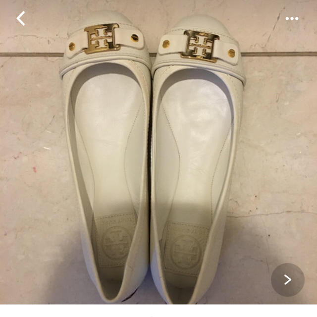 高い素材 Tory Burch - ホワイト フラットシューズ バレエシューズ 高い素材 Tory Burch - ホワイト フラットシューズ バレエシューズ