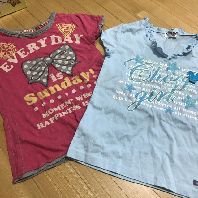 MPS(エムピーエス)の美品☆130cm女児用Tシャツ2枚セット キッズ/ベビー/マタニティのキッズ服女の子用(90cm~)(Tシャツ/カットソー)の商品写真