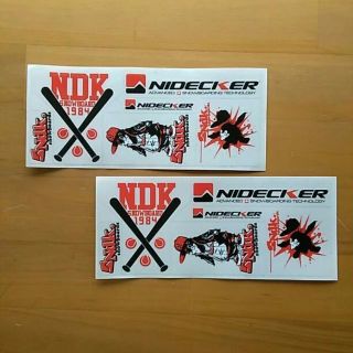 NIDECKER (ニデッカー) シートステッカーセット 13.5cm２枚組(その他)